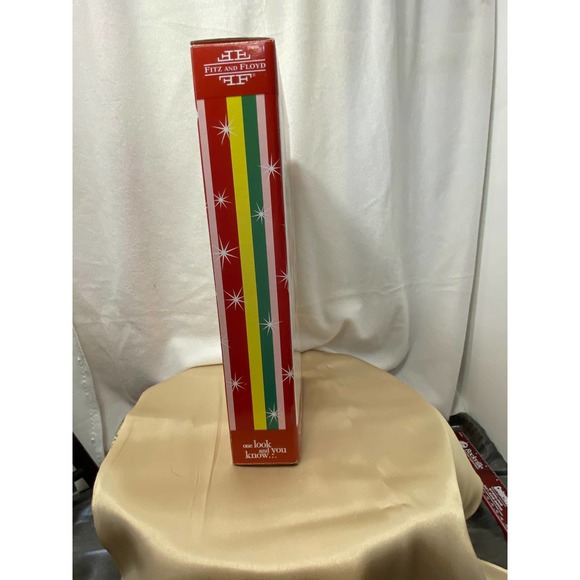 Fitz and Floyd Christmas/Holiday Elongated Tray. "Snowflake and Jake". 2009. - Picture 11 of 12